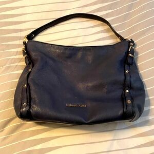 Michael Kors large Leigh tote in navy
